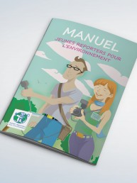 Couverture du manuel des jeunes reporters pour l'environnement