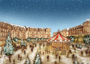 Illustration de Noël pour la mairie de L'Häy-les-Roses