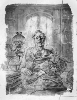Minotaure illustration pour JDR Crimes