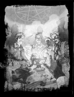 Occultiste illustration pour JDR Crimes Paris